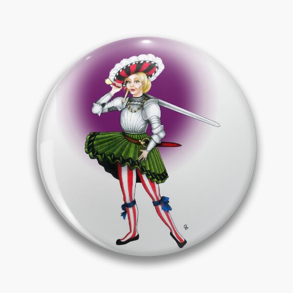 Item preview, Lansknecht Frau Pin Up Girl (Purple) designed and sold by Claudia-dslr.