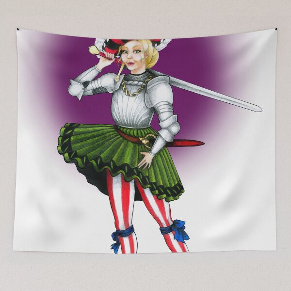 Item preview, Lansknecht Frau Pin Up Girl (Purple) designed and sold by Claudia-dslr.