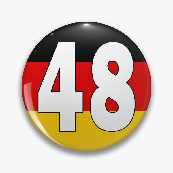 Item preview, Number 48 with Germany flag on the background designed and sold by AllShirts21.