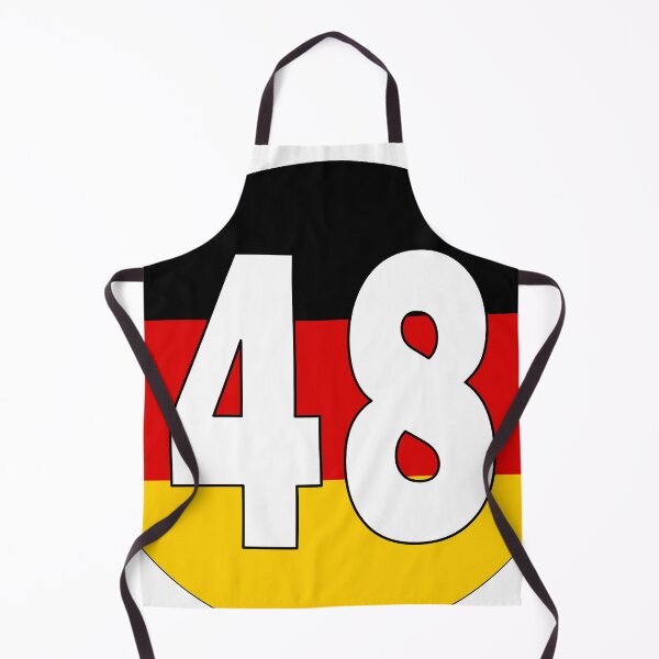 Item preview, Number 48 with Germany flag on the background designed and sold by AllShirts21.