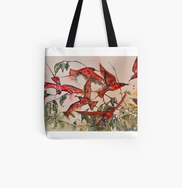 Feeding Frenzy All Over Print Tote Bag