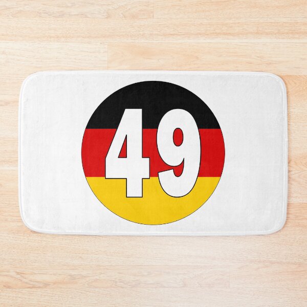 Item preview, Number 49 with Germany flag on the background designed and sold by AllShirts21.