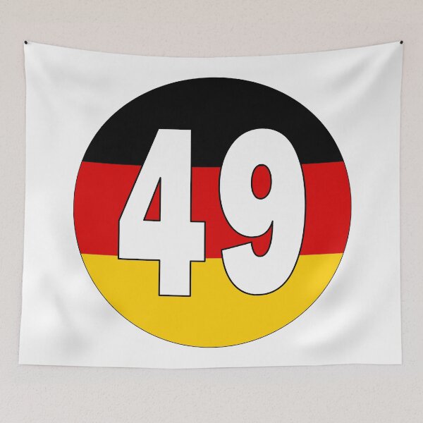 Item preview, Number 49 with Germany flag on the background designed and sold by AllShirts21.