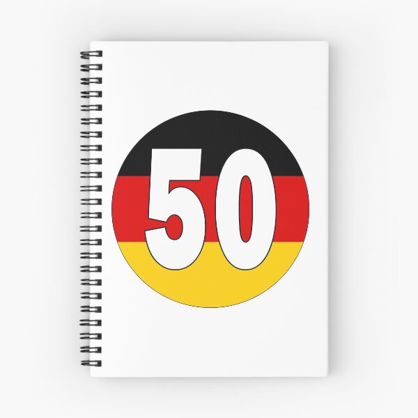 Item preview, Number 50 with Germany flag on the background designed and sold by AllShirts21.