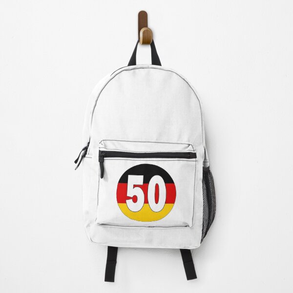 Item preview, Number 50 with Germany flag on the background designed and sold by AllShirts21.
