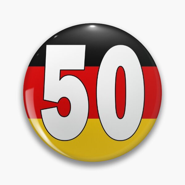 Item preview, Number 50 with Germany flag on the background designed and sold by AllShirts21.