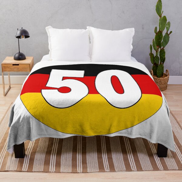 Item preview, Number 50 with Germany flag on the background designed and sold by AllShirts21.