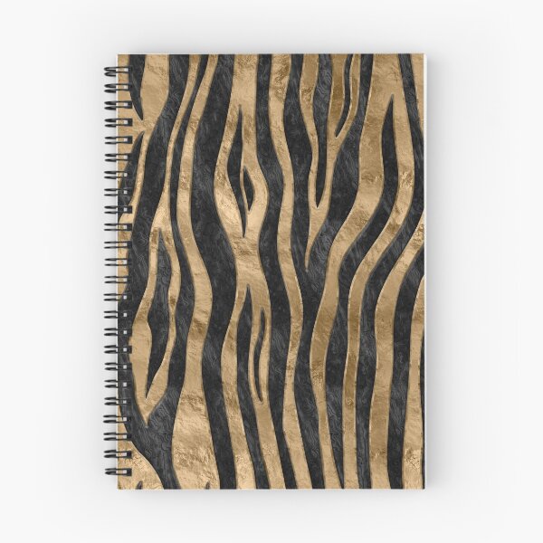 Item preview, Tiger Faux Fur Texture black abalone and gold designed and sold by k9printart.