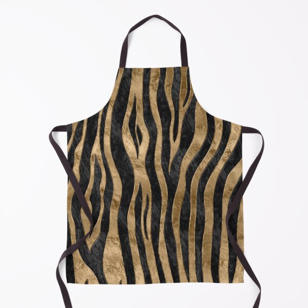 Item preview, Tiger Faux Fur Texture black abalone and gold designed and sold by k9printart.
