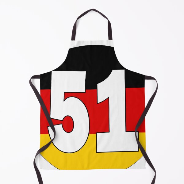 Item preview, Number 51 with Germany flag on the background designed and sold by AllShirts21.