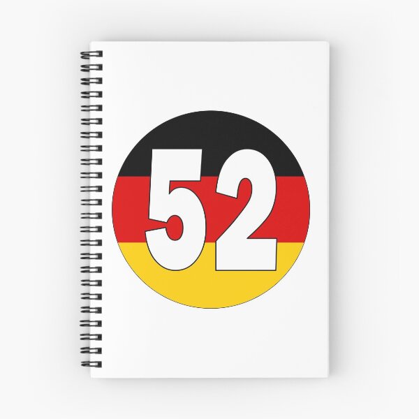 Item preview, Number 52 with Germany flag on the background designed and sold by AllShirts21.