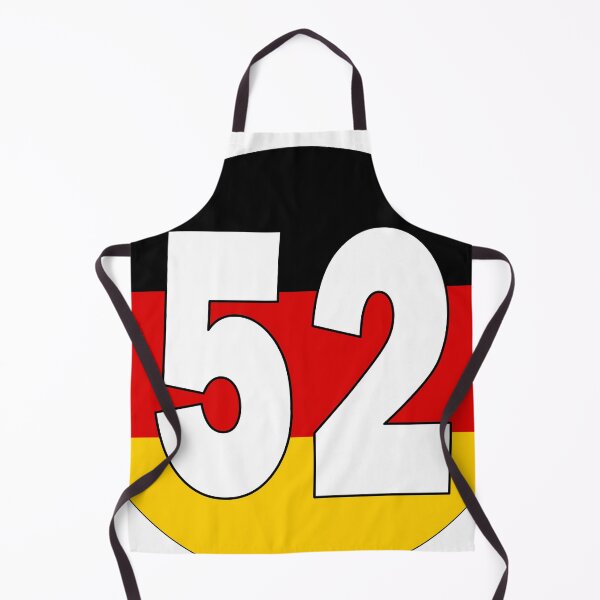 Item preview, Number 52 with Germany flag on the background designed and sold by AllShirts21.
