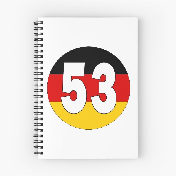 Item preview, Number 53 with Germany flag on the background designed and sold by AllShirts21.
