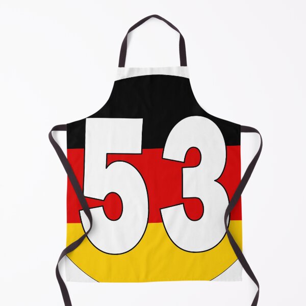 Item preview, Number 53 with Germany flag on the background designed and sold by AllShirts21.