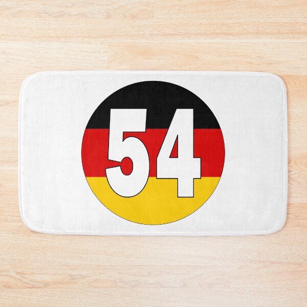 Item preview, Number 54 with Germany flag on the background designed and sold by AllShirts21.