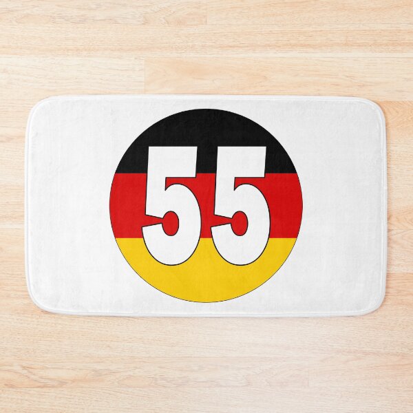Item preview, Number 55 with Germany flag on the background designed and sold by AllShirts21.