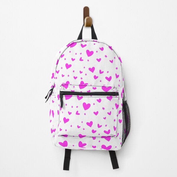 Item preview, Backpack hearts Crass design in pink for lovers in love designed and sold by Shirtilike.