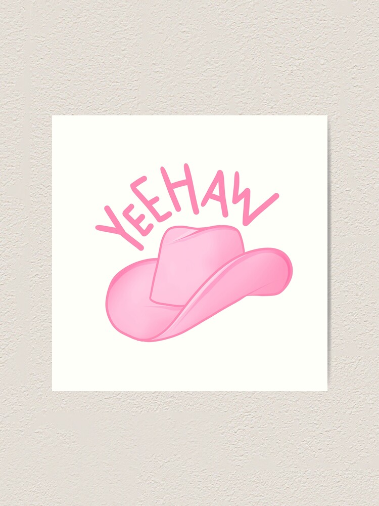 pastel pink cowboy hat