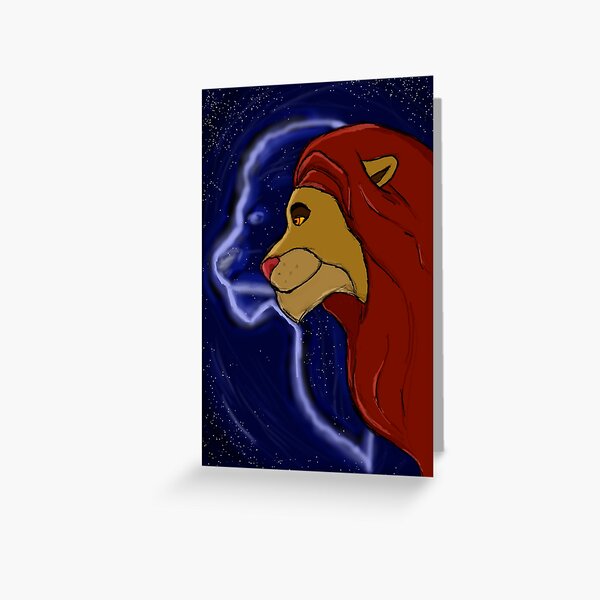 Cartes De Vœux Sur Le Theme Mufasa Redbubble