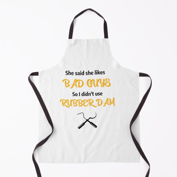 Item preview, Bad guys don't use rubber dam Dental Design designed and sold by guaka-molly.