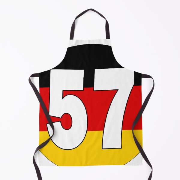 Item preview, Number 57 with Germany flag on the background designed and sold by AllShirts21.