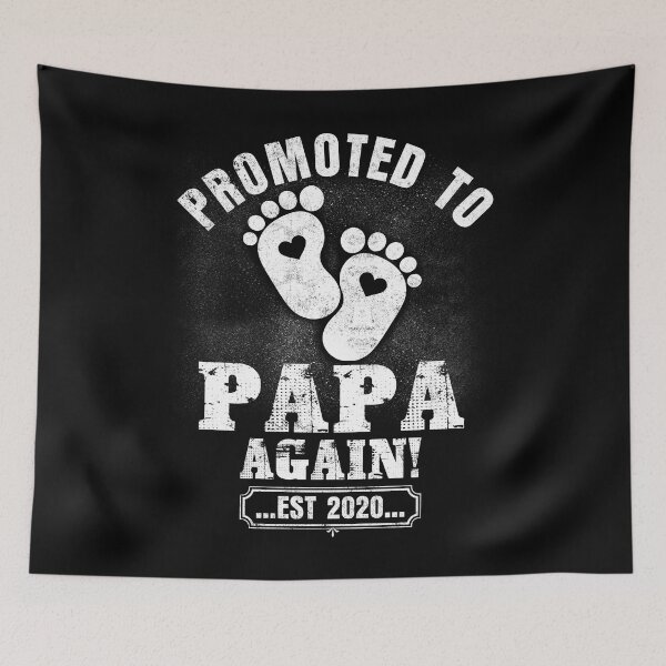 Item preview, Promoted To Papa Again Est 2020 Shirt New Dad Father Granpa Grandfather designed and sold by Simeon	 Dorelus.