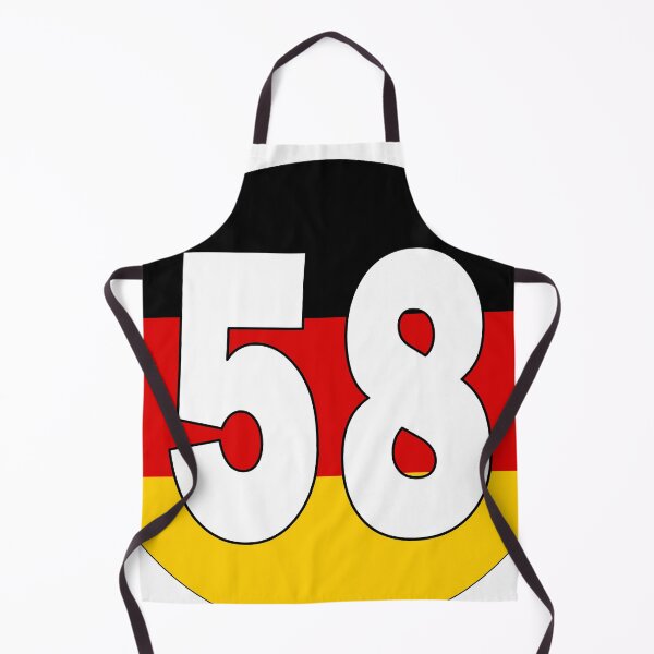 Item preview, Number 58 with Germany flag on the background designed and sold by AllShirts21.