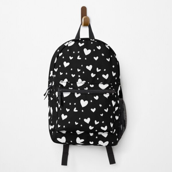 Item preview, Backpack hearts Crass design in black and white hearts love designed and sold by Shirtilike.