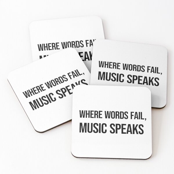 Item preview, Where words fail music speaks designed and sold by designbychow.