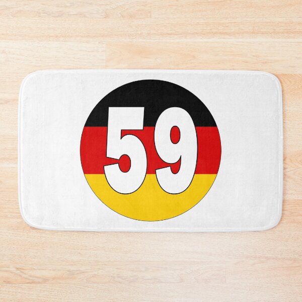 Item preview, Number 59 with Germany flag on the background designed and sold by AllShirts21.