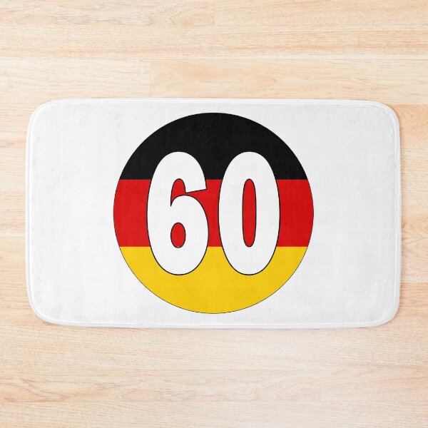 Item preview, Number 60 with Germany flag on the background designed and sold by AllShirts21.