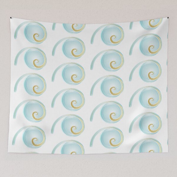 Item preview, Blue abstract swirl designed and sold by EngineerGoC.