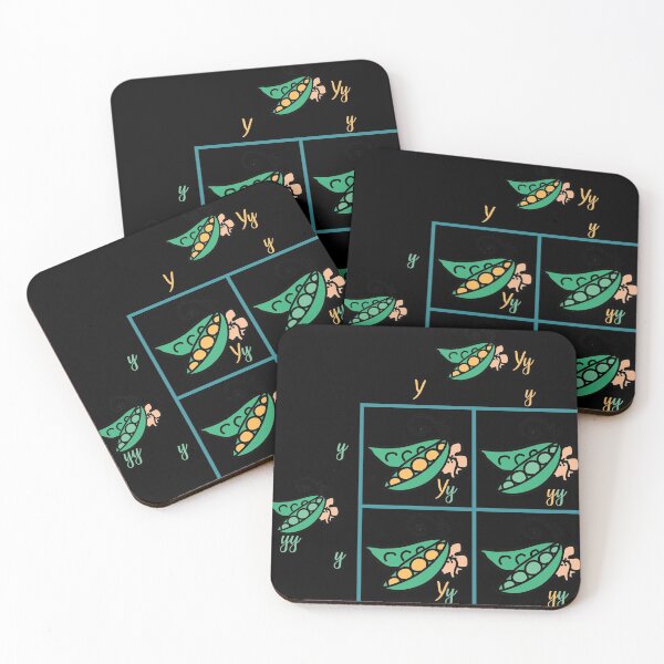 Item preview, Mendel's law of Genetics Inheritance Biology Science Yellow Green Floral Pea designed and sold by labstud.