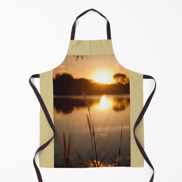 Item preview, Tranquil Darwin Sunset Over Lake with Grass Foreground designed and sold by Photoluminous.