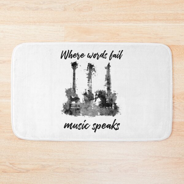 Item preview, Where words fail music speaks designed and sold by designbychow.