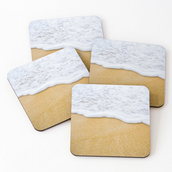 Item preview, White wave bubbles on a brown beach designed and sold by shirtmate.