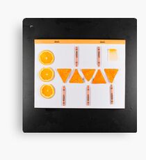 Electrigram-Orange Canvas Print