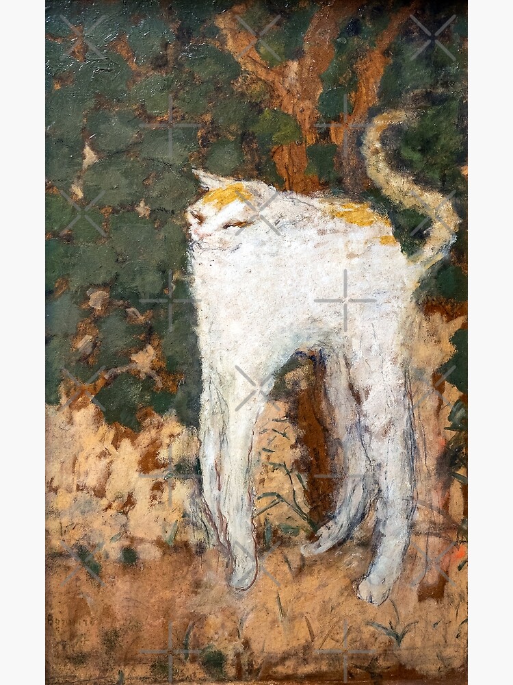 Disover Pierre Bonnard - The White Cat / Le Chat Blanc Premium Matte Vertical Poster