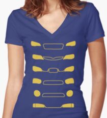 Subaru Impreza Family Women's Fitted V-Neck T-Shirt