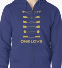 Subaru Impreza - One love Zipped Hoodie