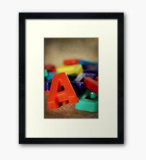 Alphabet Fun Framed Print