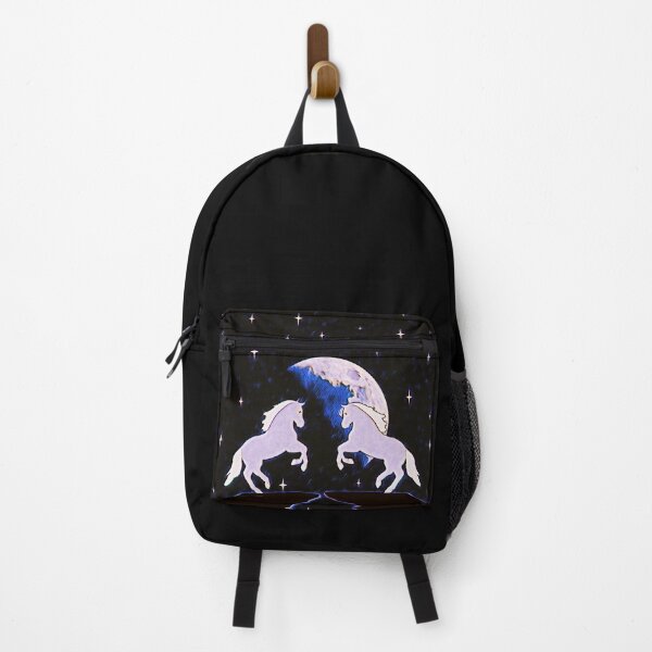Item preview, A pair of horses against the background of the full moon designed and sold by helenkaiy.