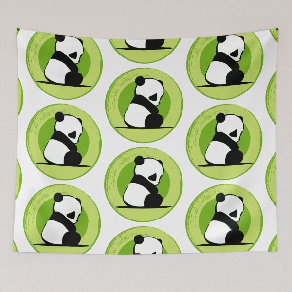 Item preview, Animated panda with green circle designed and sold by priyankajustine.