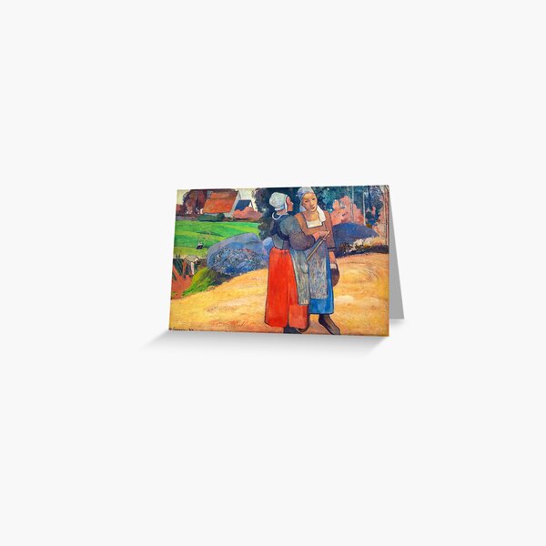 Paul Gauguin - Paysannes Bretonnes Grußkarte