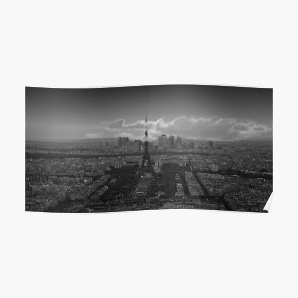 Eiffel Tower in the clouds Poster