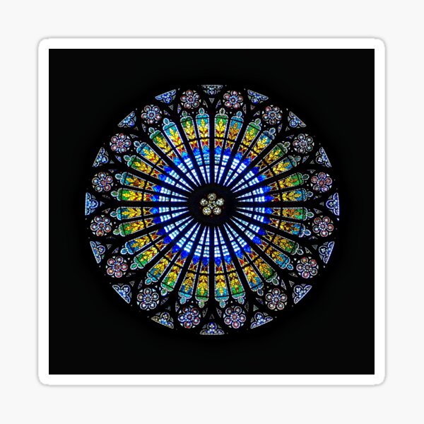 Item preview, Stained Glass Rose Window Strasbourg Cathedral, France designed and sold by worldways.