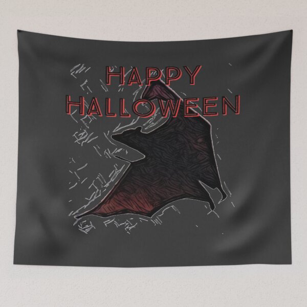Item preview, Happy Halloween Bat Version 2 designed and sold by wildjellybeans.
