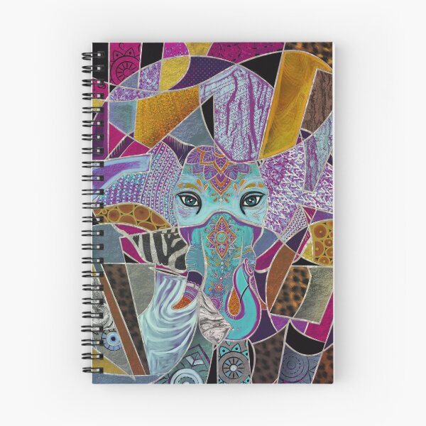 Item preview, Abstract Elephant collage - mixed textures designed and sold by k9printart.