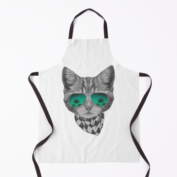 Item preview, cat retro style in summer designed and sold by ibrahim2022.