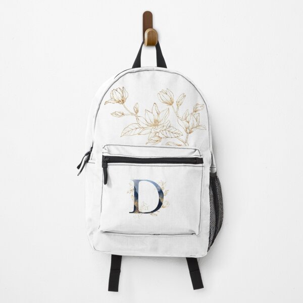 Item preview, Floral Initial Letter D, Monogram designed and sold by PinkLotusArt.
